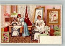 Singer Werbung Atelier Lithographie Nähmaschine 1899 BOAKC