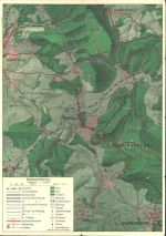 W4938 Schieder Wanderkarte Schieder-Glashütte Landkarte KEINE AK