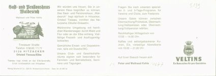 29456 W3139 Tießau KEINE AK Pension Waldesruh Innen-und Aussenansicht Klappkarte