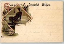 W3064 Bad Eilsen Schlammbad Vorläufer 1897 Lithographie