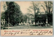 22926 W2070 Ahrensburg 1901 - Marktplatz Kriegerdenkmal