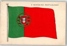Lisboa Lissabon 1911 Gebrauchsspuren Flagge Wappen Ort handschriftlich