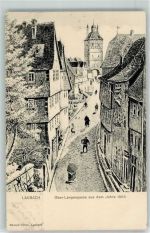 35321 W6312 Laubach , Hess - Ober Langengasse aus dem Jahre 1865 Turm Tor