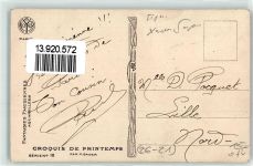 A. Noyer Serie 12 Croquis de Printemps Mode AK Sager, Xavier