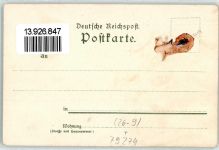 79274 W7811 St. Märgen Lithographie / Künstlerkarte Klosterkirche Rankmühle Kuh sign. K. Mutter
