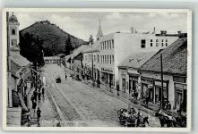 Chust 1936 Foto AK Masarykova ulice Geschäft
