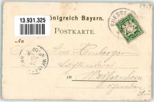 87645 W8959 Hohenschwangau 1900 Lithographie Schloss Hohenschwangau Ruine Falkenstein Füssen