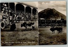 Lima Foto AK Stadion Stierkampf Plaza de Acho