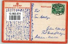 W4300 Essen , Ruhr Lokomotiv- und Wagenbau Arbeiter bei der Montage einer Lok Krupp 1925 Lithographie