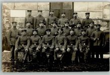 Warschau Warszawa 1916 Foto AK Uniform WK I Kaserne Ort handschriftlich