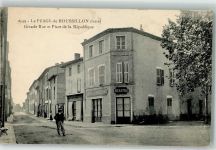 38550 Le Peage-de-Roussillon 1916 - Grande Rue et Place de la Republique Geschäft Benatru