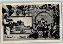 Plzen Pilsen - Namesti a radnici Bierkrug Faß