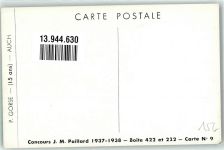 Auch sign. P. Gorse Concours J.M. Paillard 1937-1938 Carte Nr. 9 Künstler Künstlerkarte