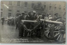 W8000 München Erbeutete französische Geschütze Fotograf Hermann Tietz Artillerie WK I 1914