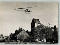 Romanshorn Schweizer Lebensrettungs-Gesellsch. Flugwacht Hubschrauber Bergwacht 1956 Foto AK