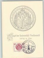 17489 O2200 Greifswald , Hansestadt - Siegel der Universität
