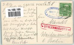 Schlernhäuser 1913 Foto AK Hüttenstempel