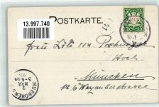 Karte Nr. 17 aus Bählamm Bassermann Verlag Adelskorrespondenz Busch Wilhelm 1899 Gebrauchsspuren