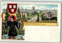 W8000 München sign. WW Gruss aus Münchner Kindl 1899