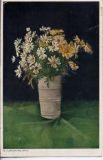 Vase mit Blumen,sign. E. v. Schacky Kind 1922