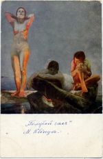 Nackte Frauen am Meer,E.A. Seemann,sign. Max Klinger E. A. Seemann um 1910-20