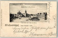 38300 W3340 Wolfenbüttel , Niedersachs 1902 - Das Fürstl. Schloss i.d. Festung 1650 Nach einem Stich v. Merian