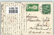 Serie 2774-1 Kinder auf Ski Neujahr sign. CE BKW 1909 Künstlerkarte