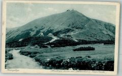 Schlesierhaus 1930 Foto AK Riesengebirge Riesenbaude Schneekoppe