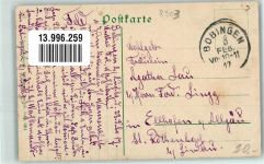 86399 W8903 Bobingen 1917 - Kirche St. Felizitas Wiese Junge mit Schäferhund