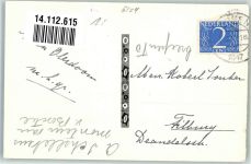 7811 Emmen 1947 Foto AK Bauenrhaus Frau mit Hund Veenstreken