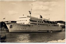 18546 O2355 Sassnitz um 1950/60 - Saßnitz, Schwedenfähre (swedenferry) Trelleborg,Likitra AKU2