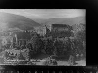53937 W5372 Schleiden , Eifel GLASNEGATIV Schloss+Kirche