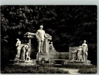 Jesenik Freiwaldau Foto AK Denkmal Vicence Priessnitze