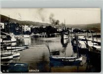 Opatija Abbazia 1926 Foto AK Hafen