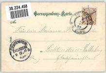 Decin Tetschen-Bodenbach 1897 Foto AK Schloss Kettenbrücke