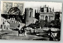 Toledo 1956 Foto AK Esel Straßenszene Marke Bildseitig