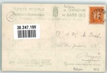 Gand Gent 1913 Foto AK Ausstellung Blumen