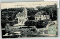 94430 Chennevieres-sur-Marne Foto AK Schloss Ancien Château de l´Étape Marke bildseitig
