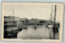 96100 Siracusa 1931 Foto AK Hafen