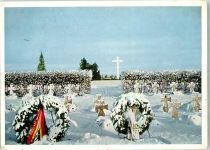 Helsinki Helsingfors 1958 Winter Deutsche Soldatengräber 1939/45