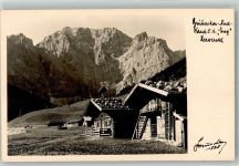 Grubenkarscharte Foto AK Hüttenstempel