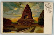 O7000 Leipzig Völkerschlachtsdenkmal 1906 Lithographie