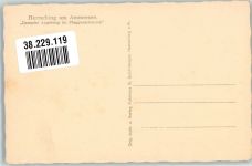 W8036 Herrsching a. Ammersee Dampfer Augsburg im Flaggenschmuck Raddampfer