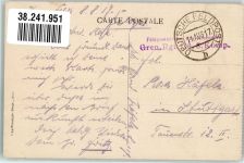 Charleroi 1917 Foto AK Kaserne Kavallerie Deutsche Felspost