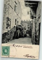 Fuenterrabia Hondarribia Foto AK Casa historica Marke bildseitig