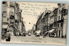 54000 Nancy 1942 Foto AK LKW Straßenbahn Geschäft Le Pint Central Feldpost WK II