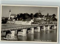 4780 Schärding Innere Stadt 1927 Foto AK Am Inn