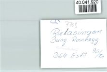 78239 W7703 Rielasingen FOTO KEINE AK Burg Rosenegg