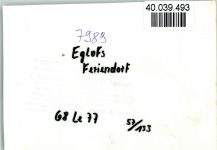 88260 W7989 Eglofs , Kr Wangen im Allgäu FOTO KEINE AK Feriendorf