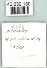 46325 W4280 Weseke , Westf FOTO KEINE AK